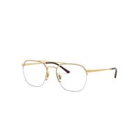 Ray-Ban Eyeglasses Unisex Rb6444 Optics - Arista Gold Frame Clear Lenses Polarized 53-18