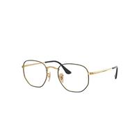 Ray-Ban Eyeglasses Unisex Hexagonal Optics - Gold Frame Clear Lenses 54-21