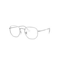 Ray-Ban Eyeglasses Unisex Hexagonal Optics - Silver Frame Clear Lenses 54-21