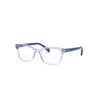 Ray-Ban Eyeglasses Children Rb1591 Optics Kids - Blue Frame Clear Lenses Polarized 48-16