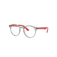 Ray-Ban Eyeglasses Children Rb1594 Optics Kids - Red Frame Clear Lenses Polarized 44-19