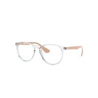 Ray-Ban Eyeglasses Woman Erika Optics - Beige Frame Clear Lenses 51-18