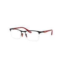 Ray-Ban Eyeglasses Man Rb8416m Scuderia Ferrari Collection - Red Frame Clear Lenses 54-18
