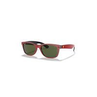 Ray-Ban Sunglasses Unisex Rb2132m Scuderia Ferrari Collection - Red Frame Green Lenses 55-18