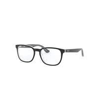 Ray-Ban Eyeglasses Children Rb1592 Optics Kids - Black On Transparent Frame Clear Lenses Polarized 48-16
