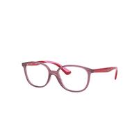 Ray-Ban Eyeglasses Children Rb1598 Optics Kids - Red Frame Clear Lenses Polarized 49-16