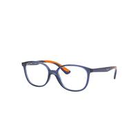 Ray-Ban Eyeglasses Children Rb1598 Optics Kids - Blue Frame Clear Lenses Polarized 49-16