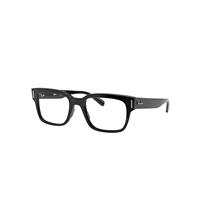 Ray-Ban Eyeglasses Man Jeffrey Optics - Black Frame Clear Lenses Polarized 53-20