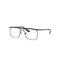 Ray-Ban Eyeglasses Unisex Olympian II Optics - Black Frame Clear Lenses 52-18