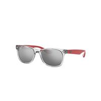 Ray-Ban Sunglasses Children New Wayfarer Kids - Red Frame Grey Lenses 48-16