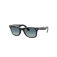 Ray-Ban Sunglasses Unisex Original Wayfarer Bicolor - Black On Transparent Frame Blue Lenses 50-22