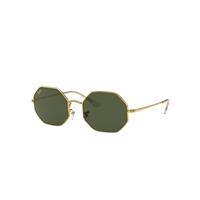 Ray-Ban Sunglasses Unisex Octagon 1972 - Gold Frame Green Lenses 54-19