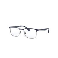 Ray-Ban Eyeglasses Unisex Rb6363 Optics - Dark Blue Frame Clear Lenses 54-18