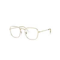 Ray-Ban Eyeglasses Unisex Frank Optics - Gold Frame Clear Lenses Polarized 51-20