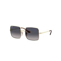 Ray-Ban Sunglasses Woman Square 1971 Classic - Arista Gold Frame Blue Lenses Polarized 54-19