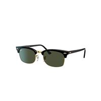 Ray-Ban Sunglasses Unisex Clubmaster Square Legend Gold - Black Frame Green Lenses 52-21