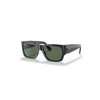 Ray-Ban Sunglasses Unisex Nomad - Black Frame Green Lenses Polarized 54-17