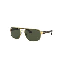 Ray-Ban Sunglasses Man Rb3663 - Gold Frame Green Lenses 60-17