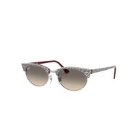 Ray-Ban Sunglasses Unisex Clubmaster Oval - Light Grey Frame Grey Lenses 52-19