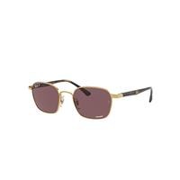 Ray-Ban Sunglasses Man Rb3664ch Chromance - Gold Frame Violet Lenses Polarized 50-19