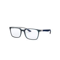 Ray-Ban Eyeglasses Man Rb8906 Optics - Blue Frame Clear Lenses 52-19