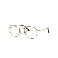 Ray-Ban Eyeglasses Unisex Hexagonal Optics - Gold Frame Clear Lenses 48-21