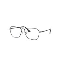 Ray-Ban Eyeglasses Unisex Caravan Optics - Shiny Black Frame Clear Lenses 58-15