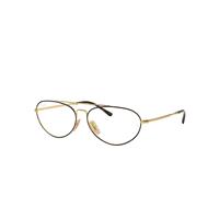 Ray-Ban Eyeglasses Unisex Rb6454 Optics - Gold Frame Clear Lenses 58-14