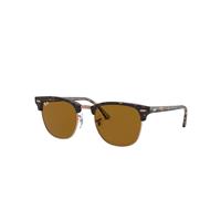 Ray-Ban Sunglasses Unisex Clubmaster Classic - Havana Frame Brown Lenses 51-21