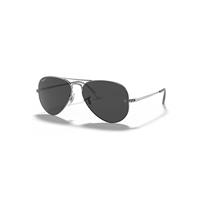 Ray-Ban Sunglasses Unisex Aviator Metal II - Gunmetal Frame Black Lenses Polarized 55-14