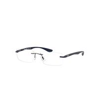Ray-Ban Eyeglasses Unisex Rb8724 Optics - Sand Blue Frame Clear Lenses 54-17