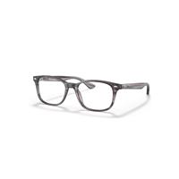 Ray-Ban Eyeglasses Unisex Rb5375 Optics - Striped Grey Frame Clear Lenses Polarized 51-18