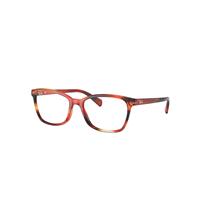 Ray-Ban Eyeglasses Woman Rb5362 Optics - Striped Brown Frame Clear Lenses 54-17