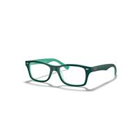 Ray-Ban Eyeglasses Children Rb1531 Optics Kids - Green Frame Clear Lenses Polarized 48-16