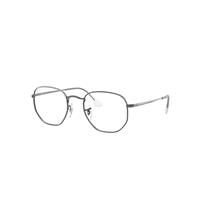 Ray-Ban Eyeglasses Unisex Hexagonal Optics - Gunmetal Frame Clear Lenses 51-21