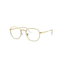 Ray-Ban Eyeglasses Unisex Hexagonal Optics - Gold Frame Clear Lenses 54-21