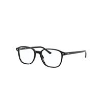 Ray-Ban Eyeglasses Unisex Leonard Optics - Black Frame Clear Lenses Polarized 49-17