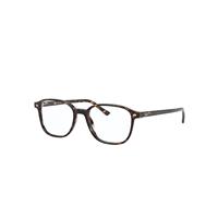 Ray-Ban Eyeglasses Unisex Leonard Optics - Havana Frame Clear Lenses Polarized 49-17