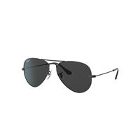 Ray-Ban Sunglasses Unisex Aviator Total Black - Black Frame Black Lenses Polarized 58-14