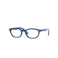 Ray-Ban Eyeglasses Children Rb1599 Optics Kids - Blue Frame Clear Lenses Polarized 46-18