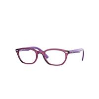 Ray-Ban Eyeglasses Children Rb1599 Optics Kids - Violet Frame Clear Lenses Polarized 48-18