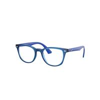 Ray-Ban Eyeglasses Children Rb1601 Optics Kids - Blue Frame Clear Lenses Polarized 48-18