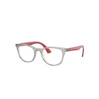 Ray-Ban Eyeglasses Children Rb1601 Optics Kids - Red Frame Clear Lenses Polarized 46-18