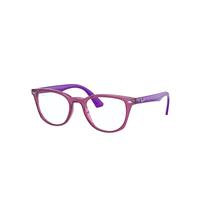 Ray-Ban Eyeglasses Children Rb1601 Optics Kids - Violet Frame Clear Lenses Polarized 48-18