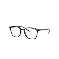 Ray-Ban Eyeglasses Unisex Rb7185 - Black Frame Clear Lenses Polarized 52-18