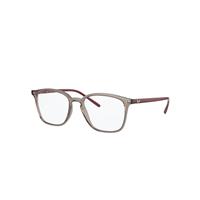 Ray-Ban Eyeglasses Unisex Rb7185 - Bordeaux Frame Clear Lenses Polarized 50-18