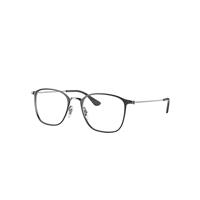 Ray-Ban Eyeglasses Unisex Rb6466 Optics - Gunmetal Frame Clear Lenses 51-19