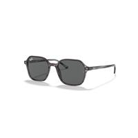 Ray-Ban Sunglasses Unisex John - Striped Grey Frame Grey Lenses 53-18
