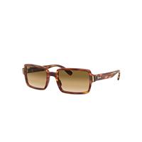 Ray-Ban Sunglasses Unisex Benji - Striped Havana Frame Brown Lenses 52-20