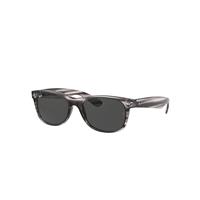 Ray-Ban Sunglasses Unisex New Wayfarer Color Mix - Striped Grey Frame Grey Lenses 55-18